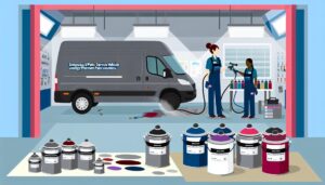 Illustration representing enhancing uk public service vehicle longevity through premium paint solutions
