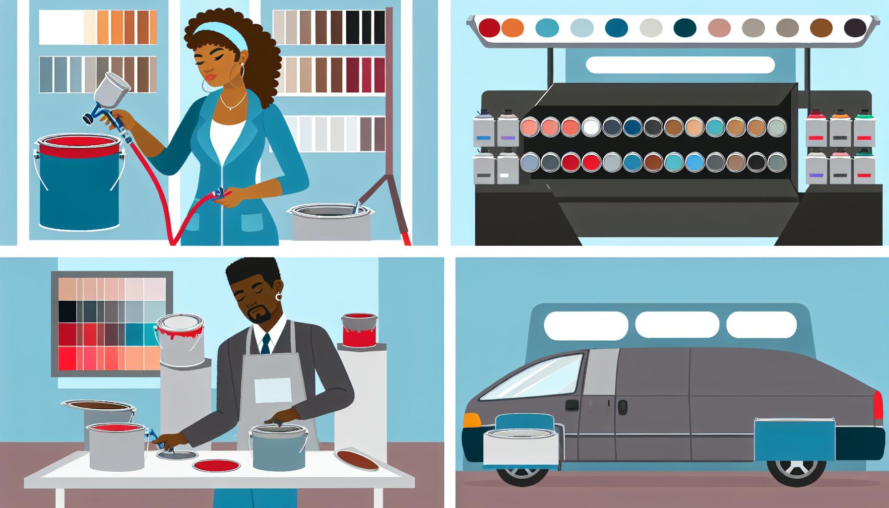 Illustration representing how professional colour matching enhances efficiency and reduces costs