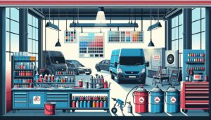 Illustration representing how to choose the right valeting chemicals for your garage