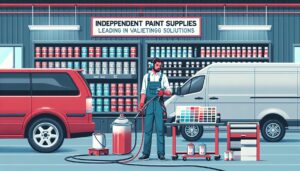 Illustration representing serving trade and home users: independent paint supplies leads the way in valeting solutions