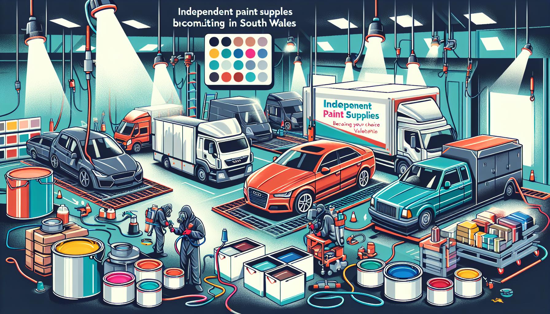 Illustration representing how independent paint supplies became south wales’ go-to source for valeting products
