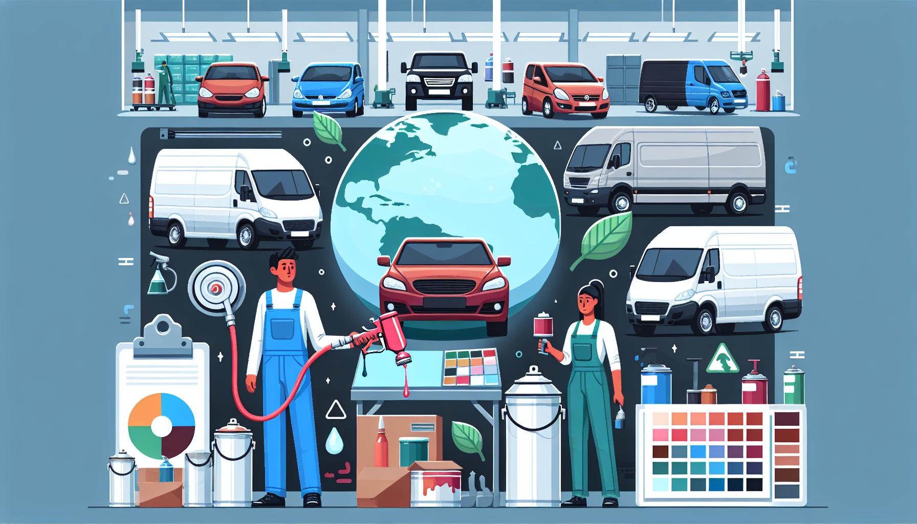 Illustration representing the rising demand for eco-friendly valeting supplies in the uk