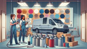 Illustration representing mobile valeting success: top service trends for homeowners and companies