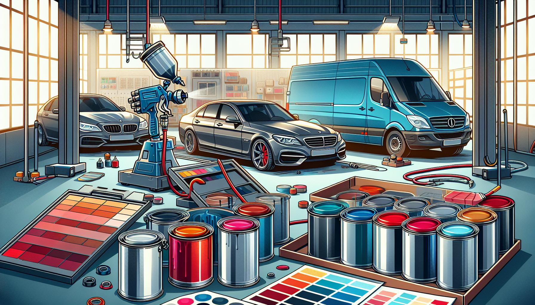 Illustration representing a guide to selecting the right valeting chemicals for your workshop