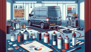 Illustration representing comprehensive valeting product essentials checklist for professionals