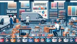 Illustration representing independent paint supplies: stockists of leading uk valeting products including the sonax brands