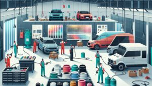 Illustration representing sustainable valeting options for eco-conscious garages