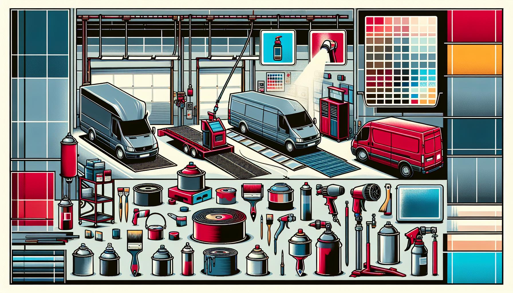 Illustration representing common valeting mistakes in commercial garages — and the products that fix them