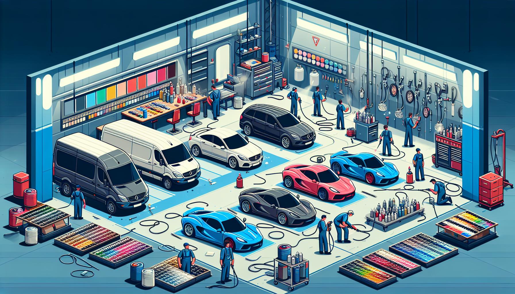 Illustration representing cut cleaning time in half: high-performance valeting products for professionals