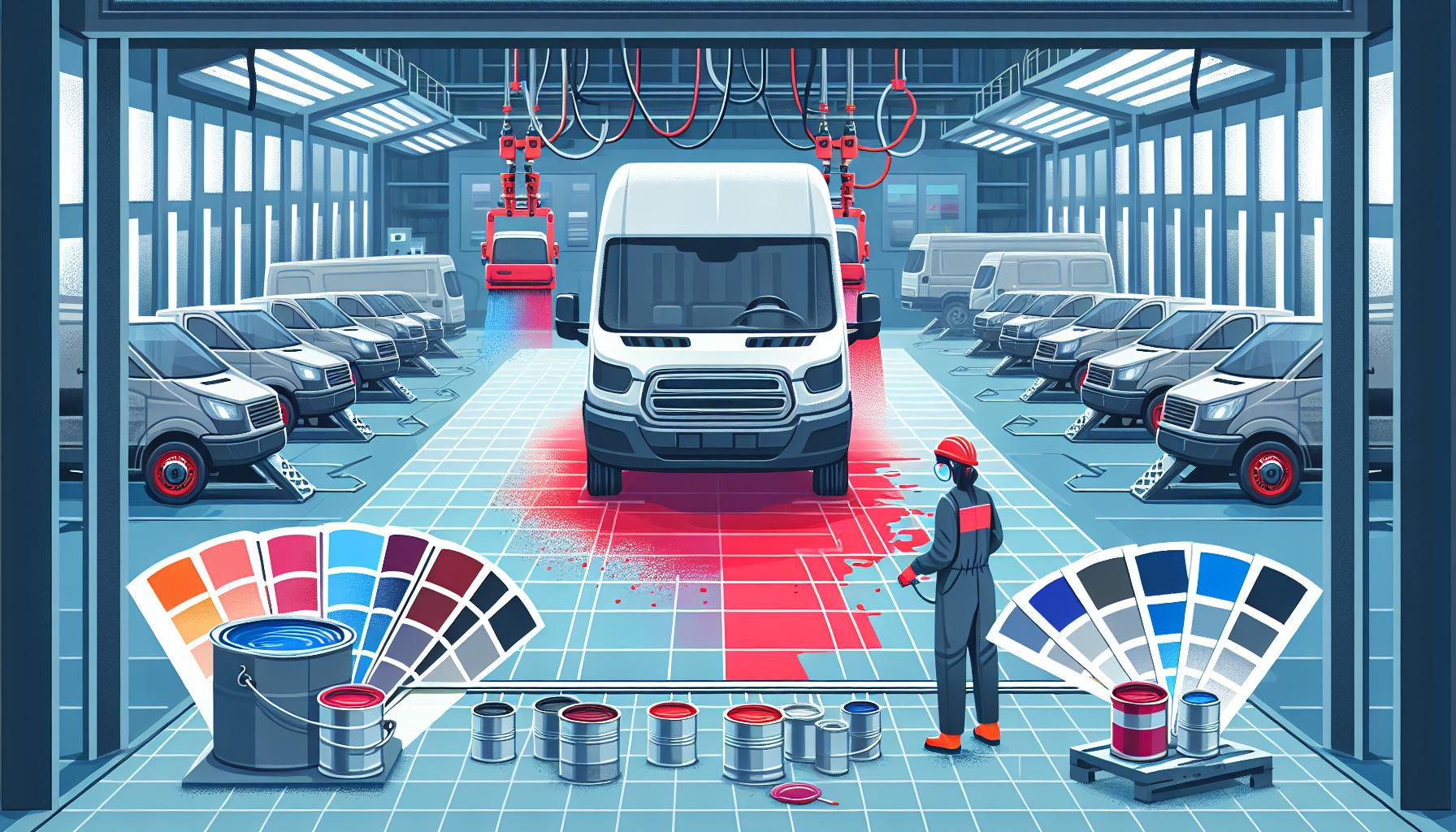 Illustration representing fleet colours, ral & bs standards: achieving perfect colour consistency in commercial vehicles
