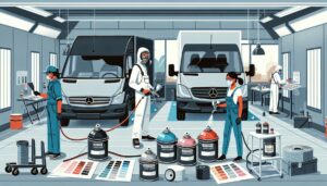 Illustration representing high-build and anti-corrosive coatings for commercial fleets: protection, durability and performance