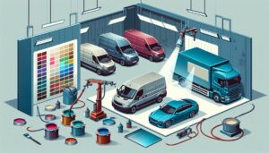 Illustration representing high-build and anti-corrosive coatings for commercial fleets: protection, durability and performance